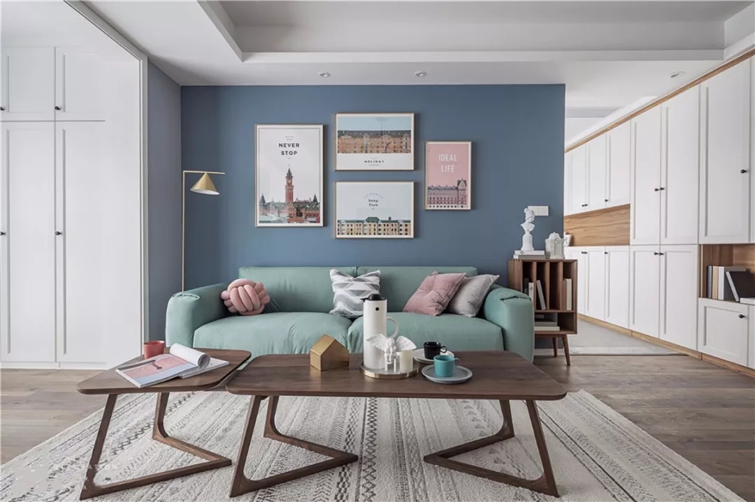 藍色主調的家，安靜優雅好氣質！