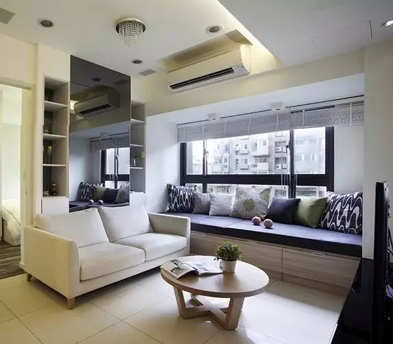 客廳飄窗+櫃子設計，原來生活可以過得如此愜意！