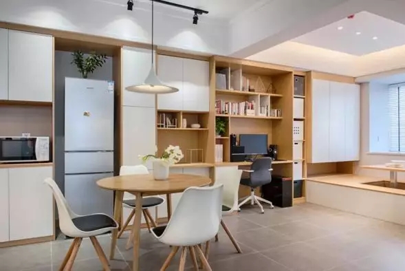 61㎡小窩，次臥改成（chéng）開放式榻榻米休閑區（qū），也（yě）非常不錯！