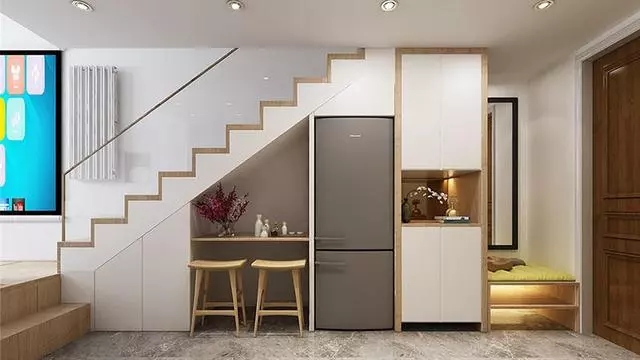 最（zuì）合理的樓梯櫃設計案例，美翻了不說還一點都（dōu）不浪費！