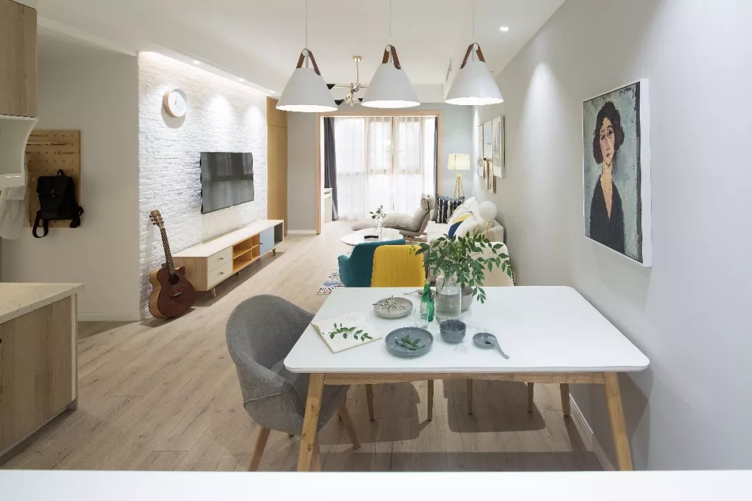 92㎡小戶型，文藝清新的北歐風！