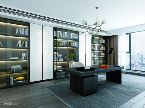 現代簡約開放（fàng）式書（shū）房係列