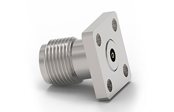 2.92mm 四孔法蘭(9.5mm*9.5mm)母頭（tóu） 可拆卸式毫米波連接器